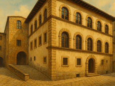 Illustrazione della pinacoteca di Volterra