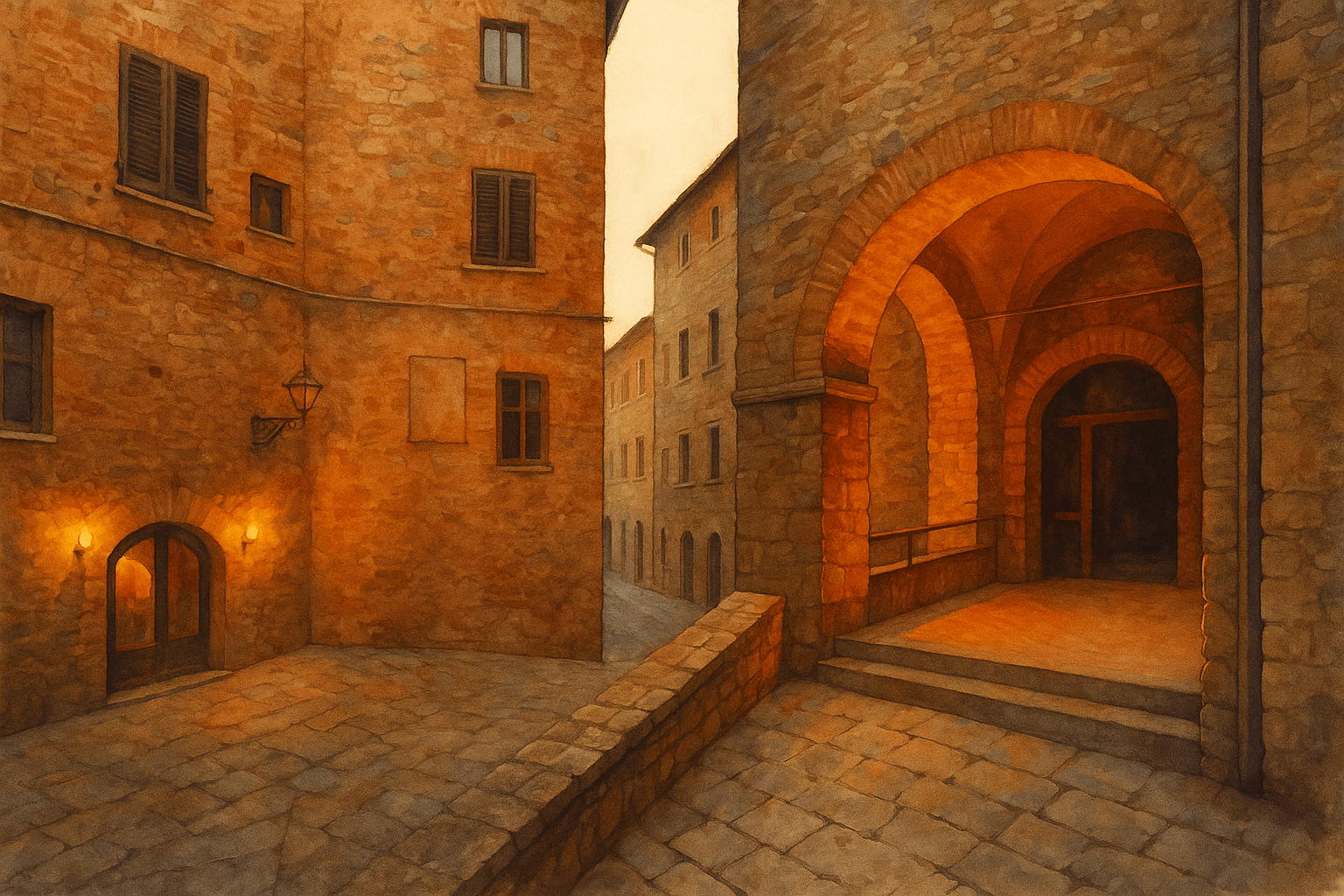 illustrazione dell' Ecomuseo dell'alabastro di Volterra