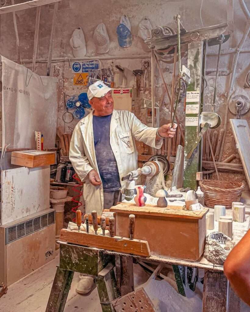 Il laboratorio di Rossi Alabastri