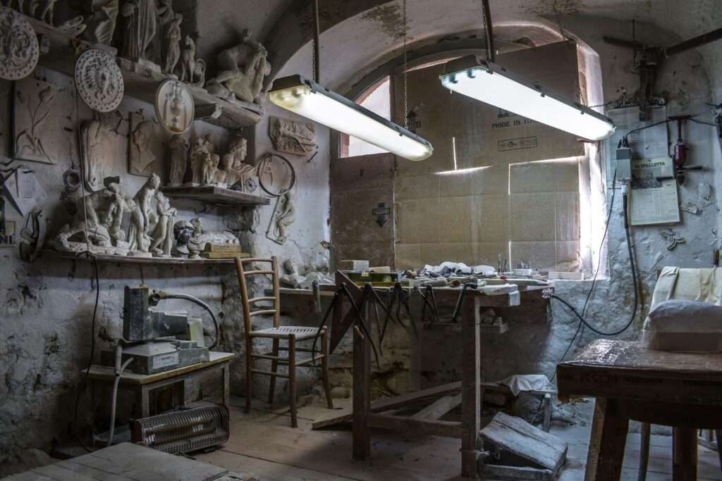 Il laboratorio di Rossi Alabastri